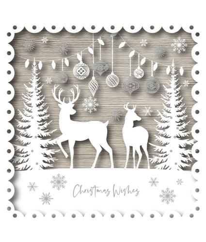 Christmas Deer Christmas Cards - Pack of 10