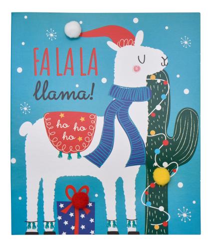 Fa La La Llama Christmas Cards - Pack of 6