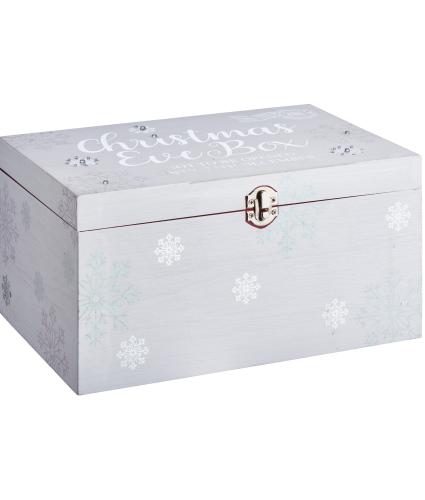 White & Silver Snowflake Christmas Eve Box