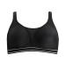 Amoena Pocketed Non Wired Performance Sports Bra in Black