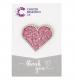 Pink Heart Pin Badge
