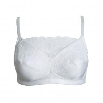 Amoena Isabel Pocketed Non-Wired Soft Bra in White 