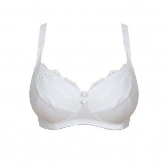 Royce Olivia Pocketed Contemporary Bra in White 