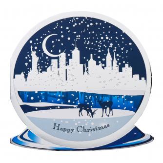 New York Snow Globe Scene Christmas Cards - Pack of 20